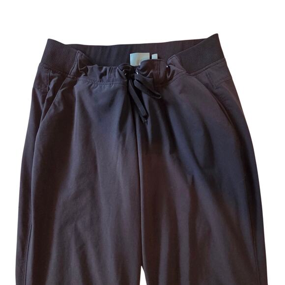 Athleta Lined Athletic Pants, Wide leg, drawstring waist, Drawstring At Ankles - Picture 2 of 12